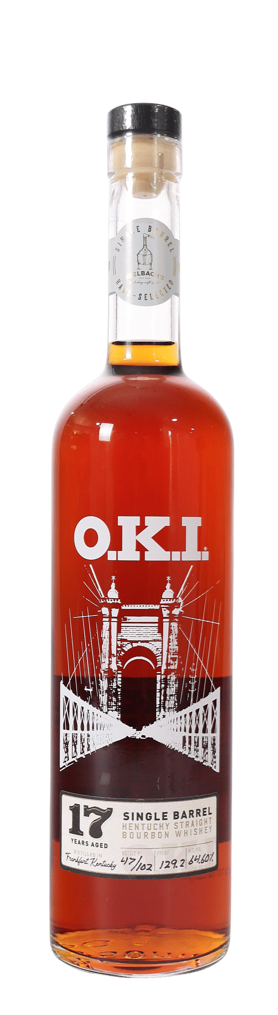 ウイスキー kg.o OKI 17yr Single Barrel Bourbon Seelbach's Exclusive Whiskey